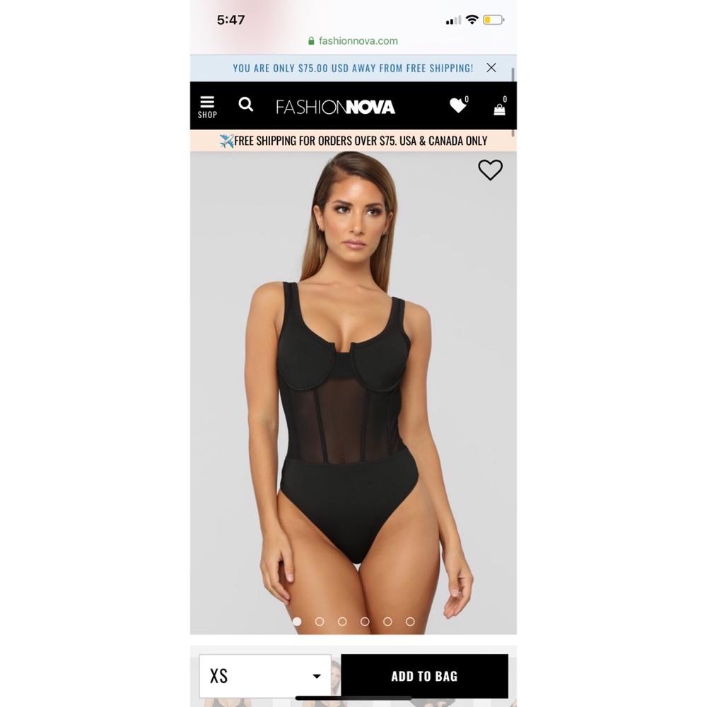 FashionNova Bodysuit